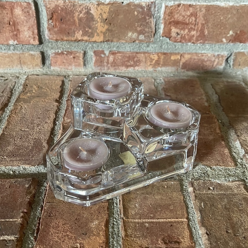 PartyLite Mini Crystal Castle w/ 3 Tealights
